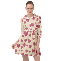 Flat Love Symbol Pattern Mini Skater Shirt Dress by Vaneshart