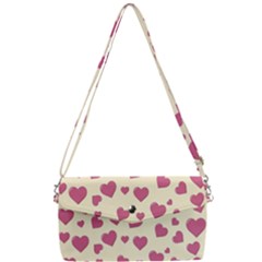 Flat Love Symbol Pattern Removable Strap Clutch Bag