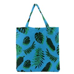 Tropical Leaves Nature Grocery Tote Bag by Vaneshart