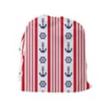 Nautical Papers Nautical Background Drawstring Pouch (XL) View2