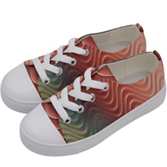 Texture Digital Painting Digital Art Kids  Low Top Canvas Sneakers by Vaneshart