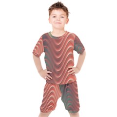 Texture Digital Painting Digital Art Kids  Tee And Shorts Set by Vaneshart