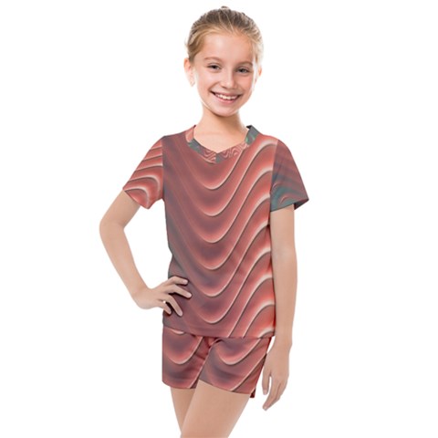 Texture Digital Painting Digital Art Kids  Mesh Tee And Shorts Set by Vaneshart