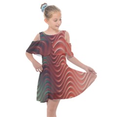 Texture Digital Painting Digital Art Kids  Shoulder Cutout Chiffon Dress by Vaneshart