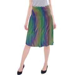 Texture Abstract Background Midi Beach Skirt by Vaneshart