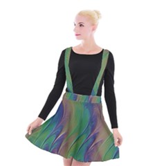 Texture Abstract Background Suspender Skater Skirt by Vaneshart