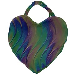 Texture Abstract Background Giant Heart Shaped Tote