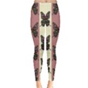 Butterflies Pink Old Old Texture Leggings  View1