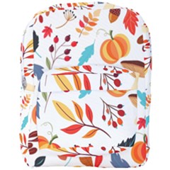 Pattern Pumpkins Autumn Full Print Backpack by Vaneshart