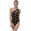 Abstract Pattern To One Side Swimsuit View1