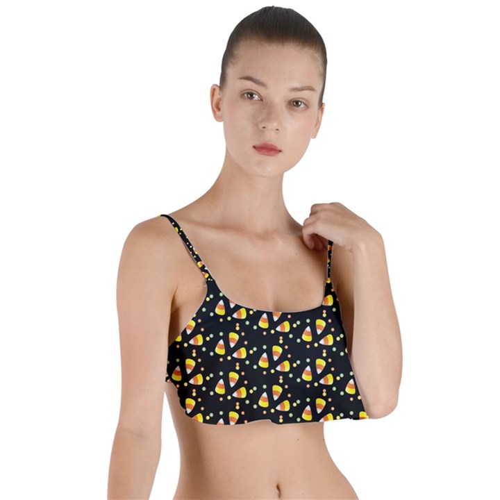 Abstract Pattern Layered Top Bikini Top 