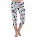 Christmas Background Capri Yoga Leggings View1