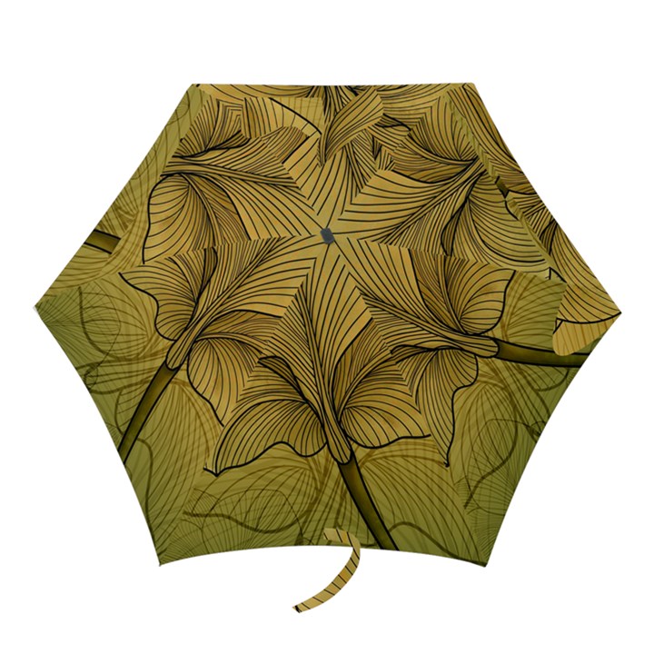 Leaves Design Pattern Nature Mini Folding Umbrellas