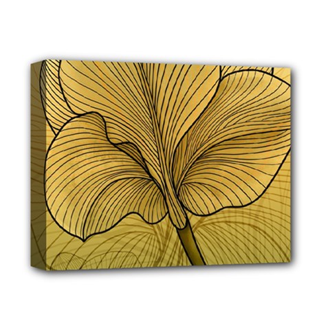 Leaves Design Pattern Nature Deluxe Canvas 14  X 11  (stretched) by Vaneshart