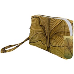 Leaves Design Pattern Nature Wristlet Pouch Bag (small)