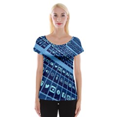 Apps Social Media Networks Internet Cap Sleeve Top by Vaneshart