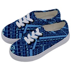 Apps Social Media Networks Internet Kids  Classic Low Top Sneakers by Vaneshart