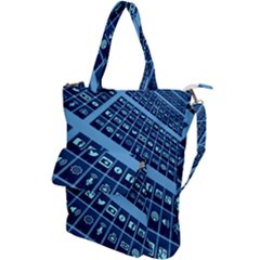 Apps Social Media Networks Internet Shoulder Tote Bag by Vaneshart