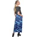 Apps Social Media Networks Internet Velour Split Maxi Skirt View2