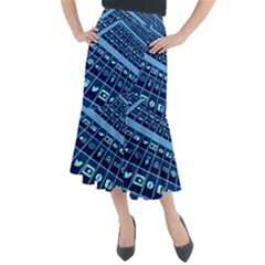 Apps Social Media Networks Internet Midi Mermaid Skirt