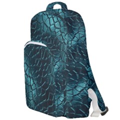 Texture Glass Network Glass Blue Double Compartment Backpack by Vaneshart