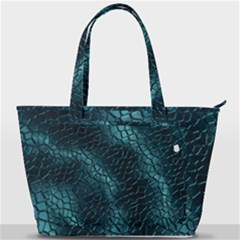 Texture Glass Network Glass Blue Back Pocket Shoulder Bag 