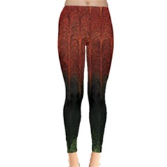 Texture Hatched Stamping Tissue Leggings  by Vaneshart