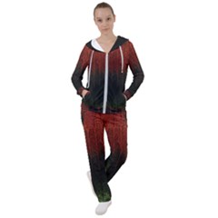 Texture Hatched Stamping Tissue Women s Tracksuit by Vaneshart