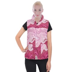 Liquid Marble Trending Abstract Paint Women s Button Up Vest