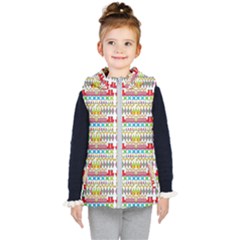 Christmas Digital Paper Kids  Hooded Puffer Vest by Vaneshart