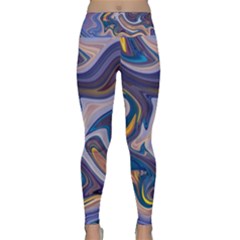 Liquid Marble Background Lightweight Velour Classic Yoga Leggings by Vaneshart