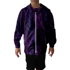 Abstract Form Pattern Texture Kids  Hooded Windbreaker