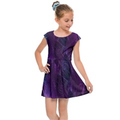 Abstract Form Pattern Texture Kids  Cap Sleeve Dress by Vaneshart