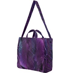 Abstract Form Pattern Texture Square Shoulder Tote Bag by Vaneshart