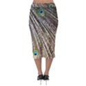 Peacock Feathers Pattern Colorful Midi Pencil Skirt View2