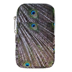 Peacock Feathers Pattern Colorful Waist Pouch (large)