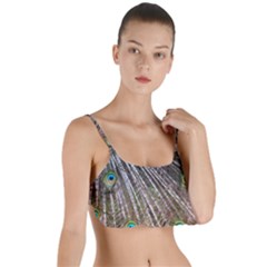 Peacock Feathers Pattern Colorful Layered Top Bikini Top 