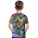 Animated Safari Animals Background Kids  Cotton Tee View2