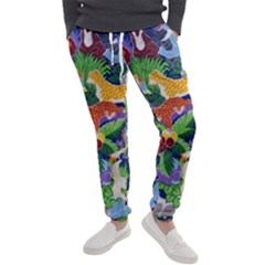 Animated Safari Animals Background Men s Jogger Sweatpants by Vaneshart