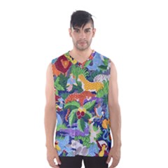 Animated Safari Animals Background Men s SportsWear