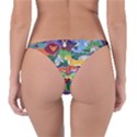 Animated Safari Animals Background Reversible Bikini Bottom View2