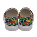 Animated Safari Animals Background Women s Canvas Slip Ons View4