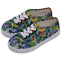 Animated Safari Animals Background Kids  Classic Low Top Sneakers View2