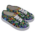 Animated Safari Animals Background Kids  Classic Low Top Sneakers View3