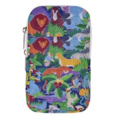 Animated Safari Animals Background Waist Pouch (small)