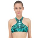 Texture Building Structure Pattern High Neck Bikini Top View1