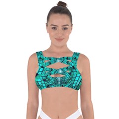 Texture Building Structure Pattern Bandaged Up Bikini Top