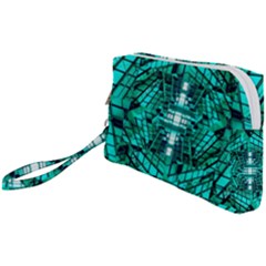 Texture Building Structure Pattern Wristlet Pouch Bag (small)