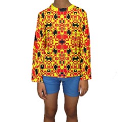 Rby 72 Kids  Long Sleeve Swimwear by ArtworkByPatrick