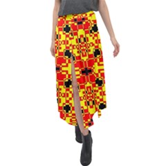 Rby 72 Velour Split Maxi Skirt by ArtworkByPatrick